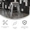Flash Furniture 24" Silver Metal Stool-Gray Poly Seat CH-31320-24-SIL-PL2G-GG - alternate 3